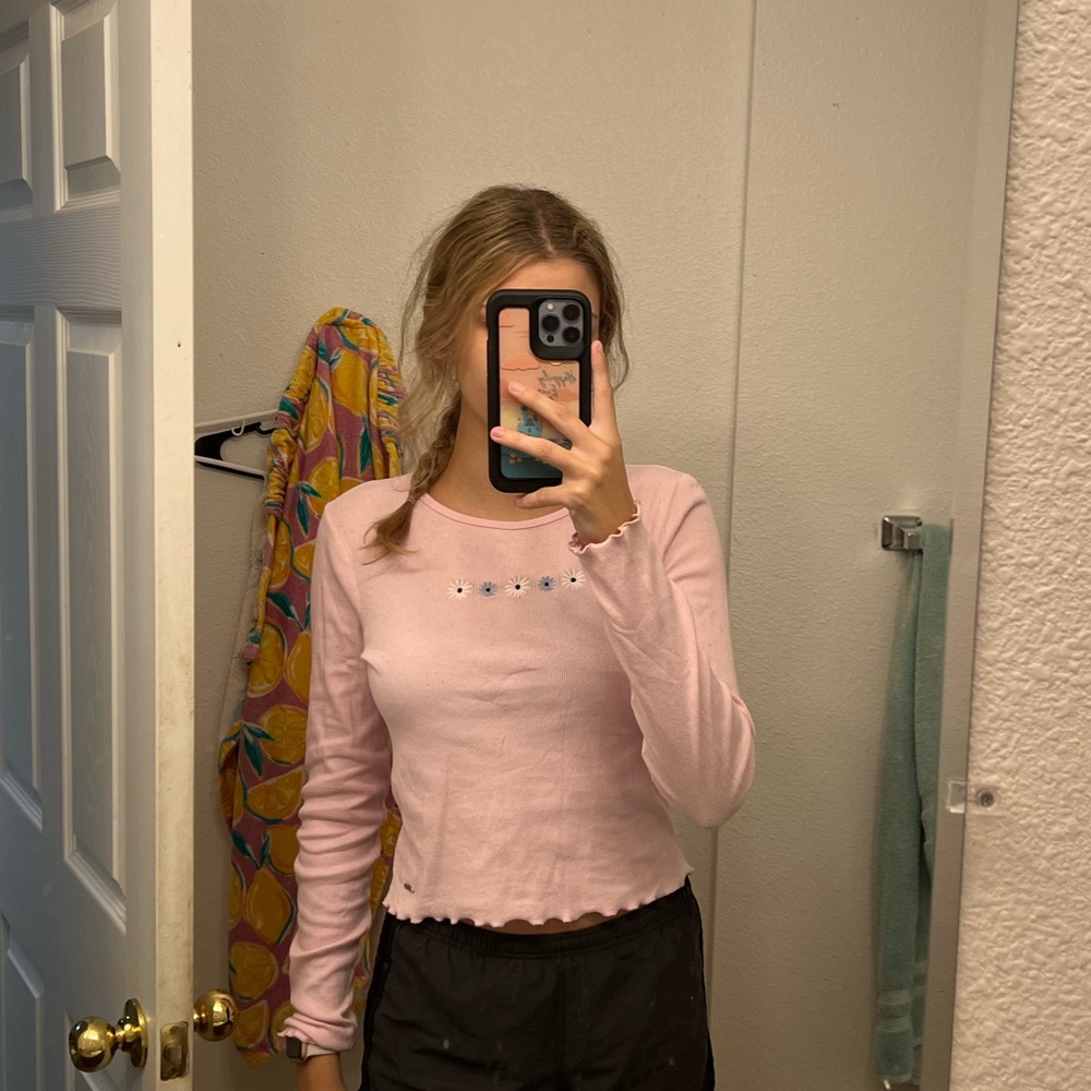 Hollister long sleeve baby tee